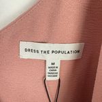 Dress the Population NWT Alicia Mixed Media Midi Dress Blush Pink Size Medium M Photo 6