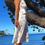 White Sunflower Dress Size M Photo 0