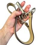 Coach Leather Beige with silver accent purse strap Photo 1