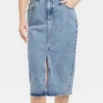 Universal Threads Universal Thread Denim Halter Midi Dress Size 10 Photo 0