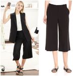Theory  Halientra wide leg crop trousers culottes Size 8 Photo 5