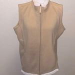 Jane Ashley  Sherpa fleece lined sleeveless full zip up vest Photo 0