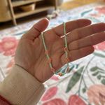 BP Seed Bead Floral Daisy Necklace Earring Set of 2 Gold Hoops Photo 3