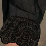 Juicy Couture NWT Vintage Denim Dress – Size 4 – Eyelet Hem & Button Detail Photo 2