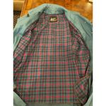 London Fog ‎ Teal Blue Green Vintage Plaid Wool Liner Trench Coat Size 10P Photo 7