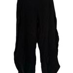 Drew  Black Ribbed Side Slit Pants Photo 0