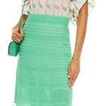 Missoni M Green Open Knit Stripe Sweater Skirt Knee Length NWT Size 40 US 4 Photo 0