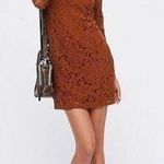 Free People  Puff Sleeve Lace Dress Size S Photo 0
