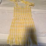 AQUA Gingham Smocked Mini Dress Photo 1