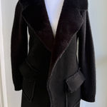 Love Token  Black Long Coat Photo 0