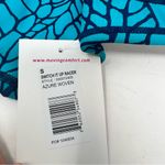 Moving Comfort  Switch it up Racer sports bra in Azure woven size S Small NWT Photo 5