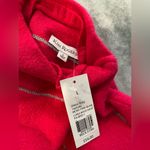 kim rogers NWT  Size L Pink Silver Stripe Metallic Mock Neck Oversized Sweater Photo 8