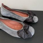 Hispanitas Womens Calani Gray Suede Pumps Comfort Satin Bow Low Heel 35 / 5 Photo 2