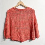 Moth Anthropologie Womens 3/4 Sleeves Swing Sweater Pockets Size Sm Neon Orange Photo 4