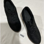 Woman's Black Suede Size 11.5 Bo Ho Casual Comfort Block Heel Lace Up Shoe Photo 0