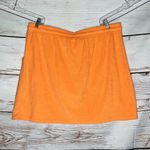 Belle Beach by Kim Gravel Size 1X Orange Drawstring Poolside Terry Cloth Skirt Photo 1