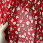 The Kooples Dress Womens Size Medium Feminine Rose Floral Ruffle Pleats Pretty Photo 10