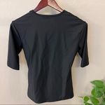 SlimU Swim surplice compression top, ellbow length sleeve, blue/black,sz 38/12 Blue Photo 1