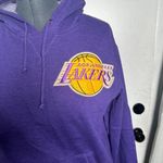 Mitchell & Ness LA Lakers Hoodie Adult Size L Hooded Sweatshirt NBA Purple Gold Photo 1