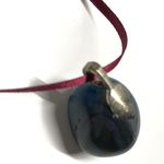 Boho necklace blue polished gemstone handmade uni Photo 3