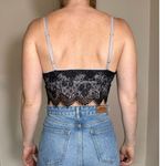 Dress Forum  Black Lace Crop Top Size Medium Photo 1
