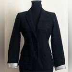 Banana Republic - Black‎ Lightweight Wool Puff-Sleeves Blazer Size 2P Photo 1