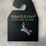 Massini VTG  Sterling Silver I Love My Dog Bone Shaped Charm 925 Photo 0