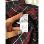Burberry London Red/Black Check Plaid Skirt Sz 38 Photo 5