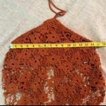 Free People NWOT  Rust Burnt Orange Seychelle Lace Top Sz S Photo 5