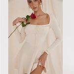 House Of CB  'Caprice' Cream‎ Dainty Knit Mini Dress NWOT size L Photo 2