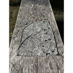 DKNY Women’s Size Large Black and Cream Pull On Skirt Y2k Fairy Floral Abstract Photo 5