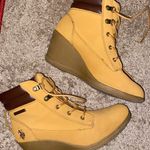 U.S. Polo Assn. Tan Wedge Booties Photo 0