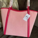 Kate Spade Authentic  Leather/canvas zip tote Photo 2