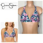 Jessica Simpson New. floral support bikini top. Photo 1