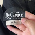 Vintage By Choice California Black Spaghetti Strap Mini Dress Size 3 Made in USA Photo 5