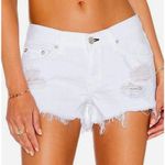 Rag and Bone Marin Bright White Cut-Off Distressed Jeans Shorts White Size 31 Photo 0