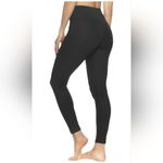 Felina Leggings Wide Waistband Weight Super Soft Mid Rise Silhouette Black Photo 6