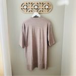 Eileen Fisher Short Sleeve Open Front Cardigan Sweater Tan Sz Small Photo 5