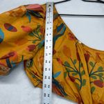 Farm Rio  Anthropologie Maxi Dress One Shoulder Cut Out Floral‎ Print L Photo 4