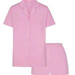 SKIMS Pink Pajama Set Photo 0