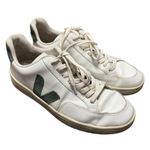 VEJA  Mens V-12 Lace Up Lowtop Sneakers Leather Shoes Cyprus Green EU 43 US 10 Photo 1