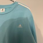 Adidas  Light Blue Crewneck Sweatshirt Photo 3