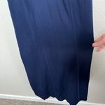 Herve Leger 90s Navy Blue Bandeau Top Stretch Bodycon Maxi Dress S Photo 5