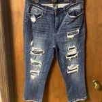 Judy Blue  skinny cropped distressed jeans size 15/32 Photo 0
