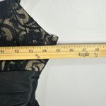 Trixxi Vtg Y2K  Black Lace Nude Lined Dress L Whimsigoth Goth Fairy Grunge Prom Photo 3