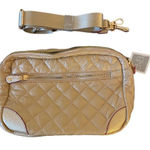 E+A NEW Quilted Disco Bag Gold With shoulder Strap Gold Photo 0