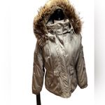 Nils Ski/snowboard jacket. Faux fur. Light tan/olive green. 10 Petite Tan Size 10P Photo 11