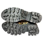 Schutz  Shoes Women Size 6.5 Leopard Ankle Combat Boots Chunky Heel Leather Hair Photo 8