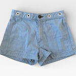 Rag and Bone Blue Grommet Cutout Shorts Size US 25 Photo 0