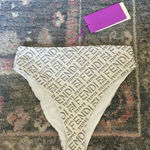 Fendi  X SKIMS White Reversible Bikini Bottom NWT New swimwear bathing suit Photo 0